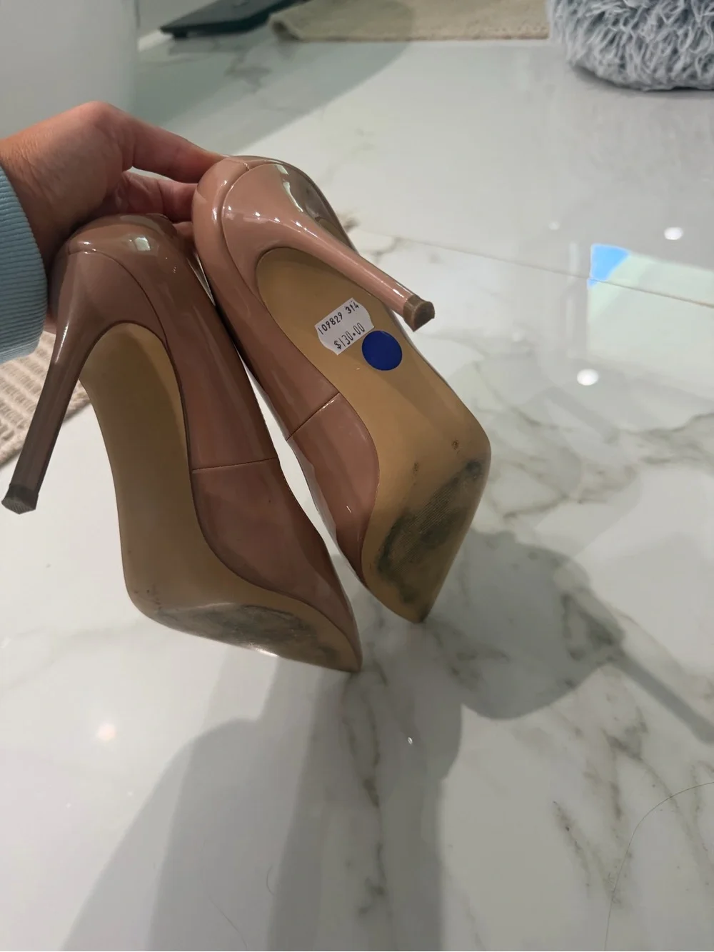 Steve Madden Blush Patent Pointed Toe Stiletto Pumps